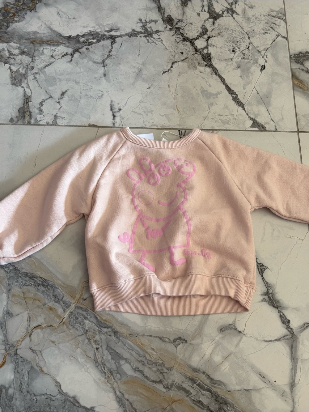 Zara Pink Peppa Pig Pullover Sweatshirt